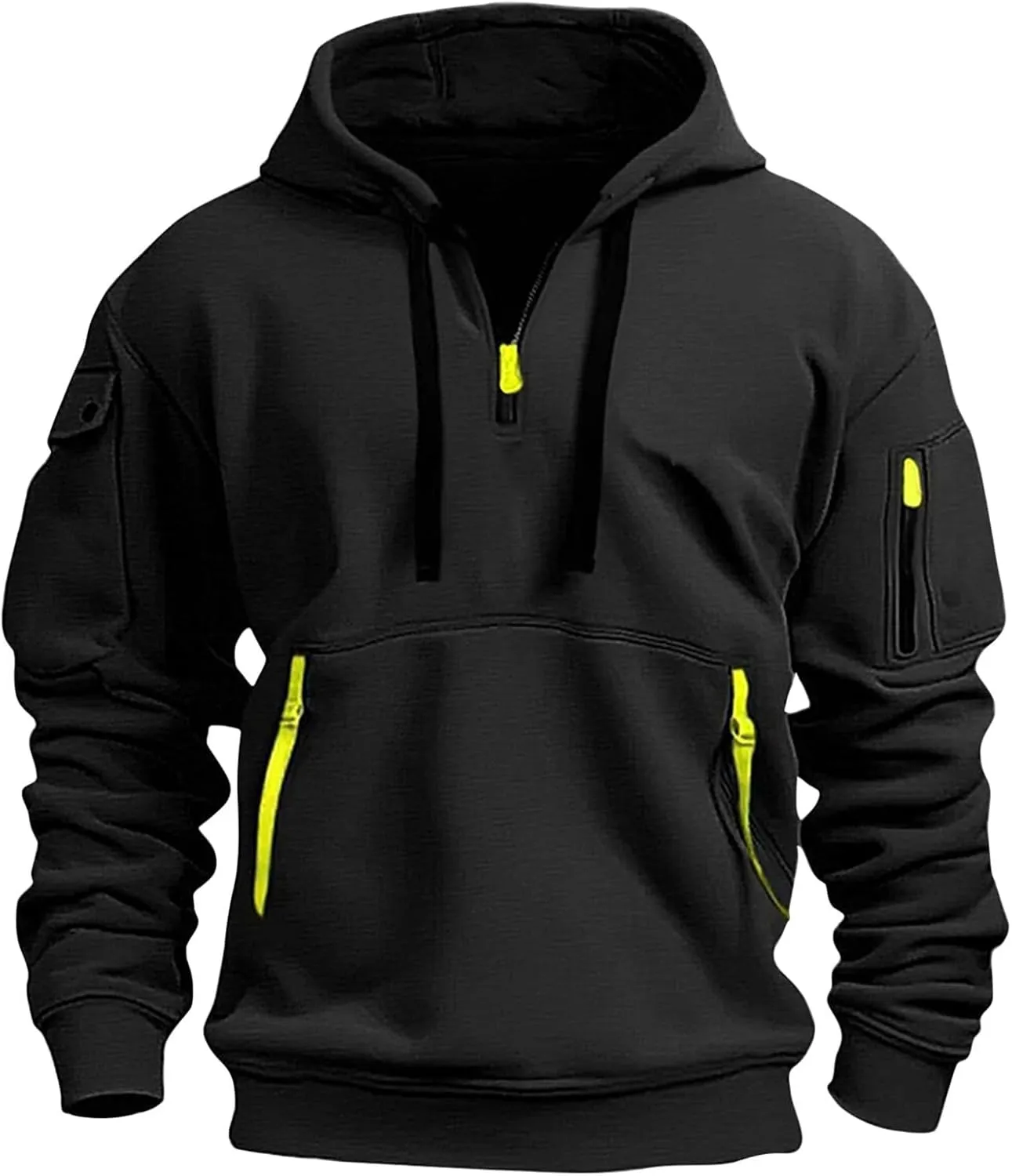Men's Hoodies Stylish Fall Trendy Long Sleeve Lightweight Drawstring Hoodies Outerwear Fashion Soft Sweatshirt