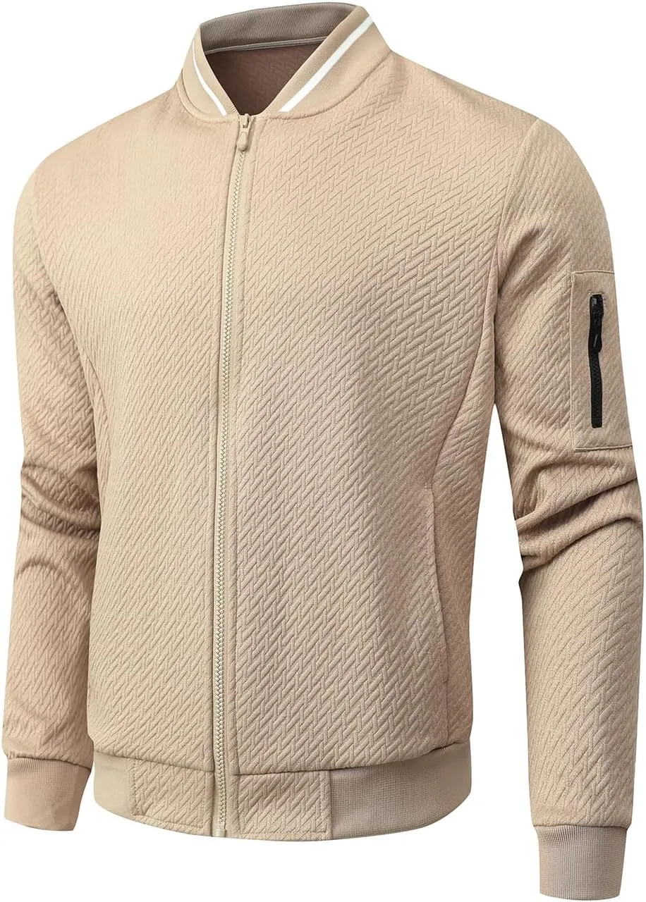 Mens Loose Fit Lightweight Jacket Casual Stylish bomber Jacket