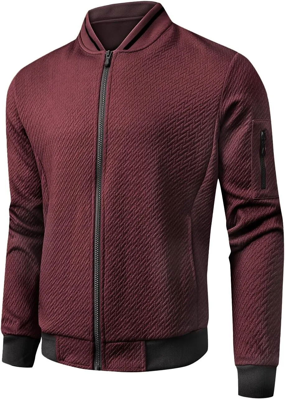 Mens Loose Fit Lightweight Jacket Casual Stylish bomber Jacket