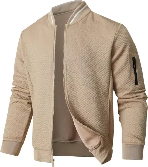 Mens Loose Fit Lightweight Jacket Casual Stylish bomber Jacket