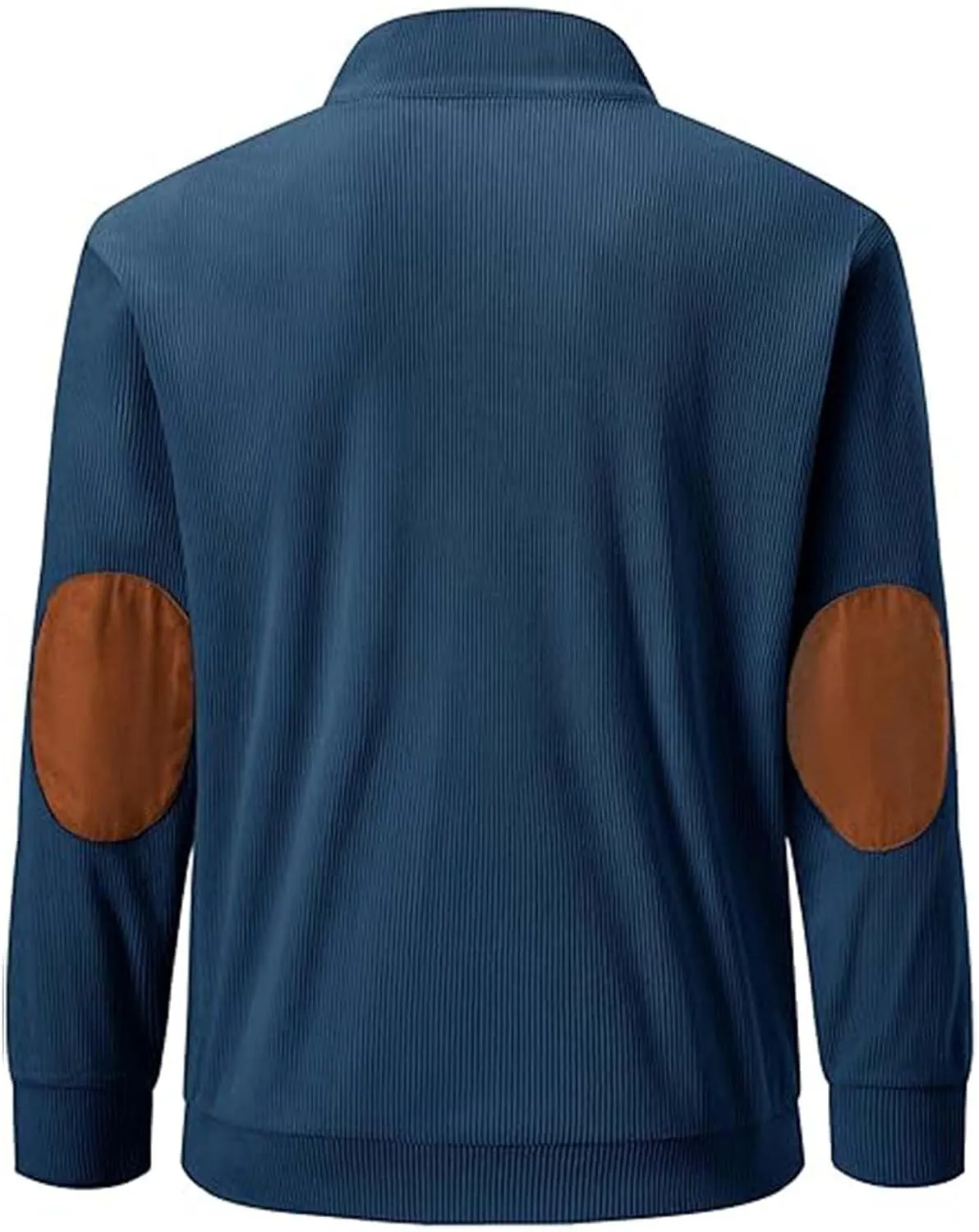 Mens Quarter Button Sweatshirt Independence Day Casual Fashion Soft And Comfortable Vintage Stand Collar Long Sleeve