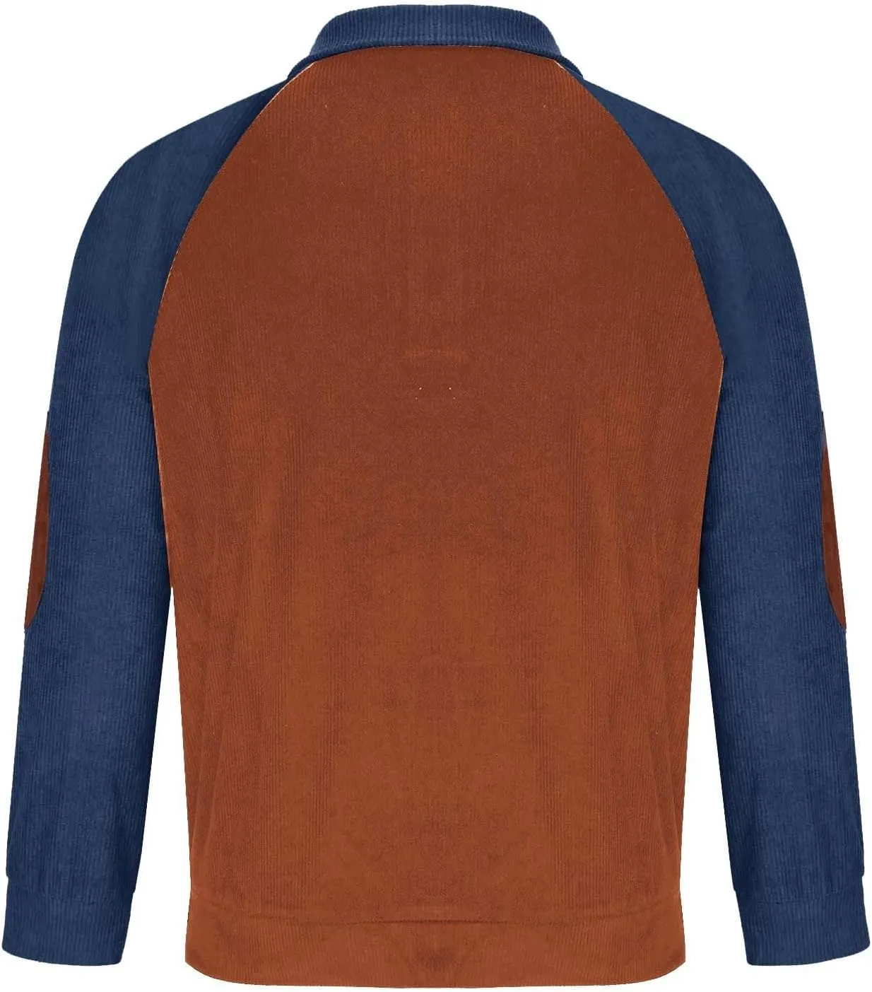 Mens Quarter Button Sweatshirt Independence Day Casual Fashion Soft And Comfortable Vintage Stand Collar Long Sleeve