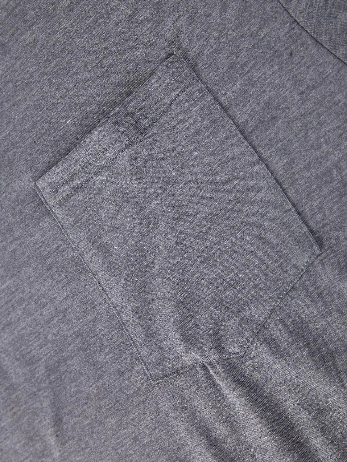 Men's Short Sleeve Soft T-Shirt Casual Solid Color Crew Neck Tee Tops Pocket Shirt