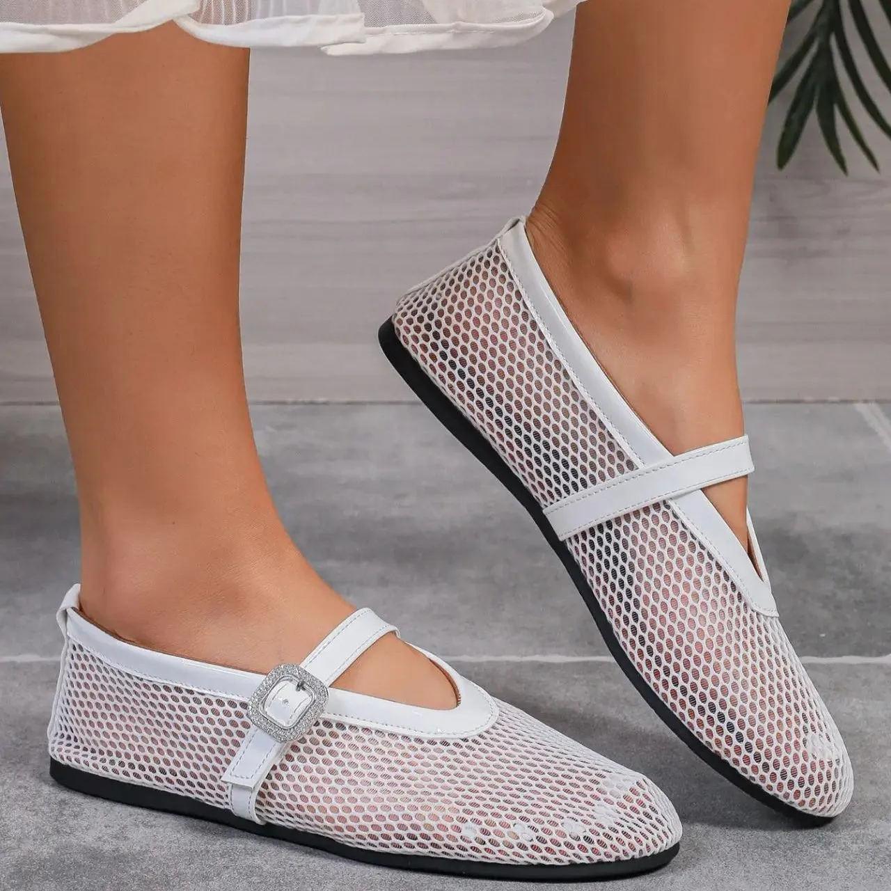 Mila Mesh Ballet Flats