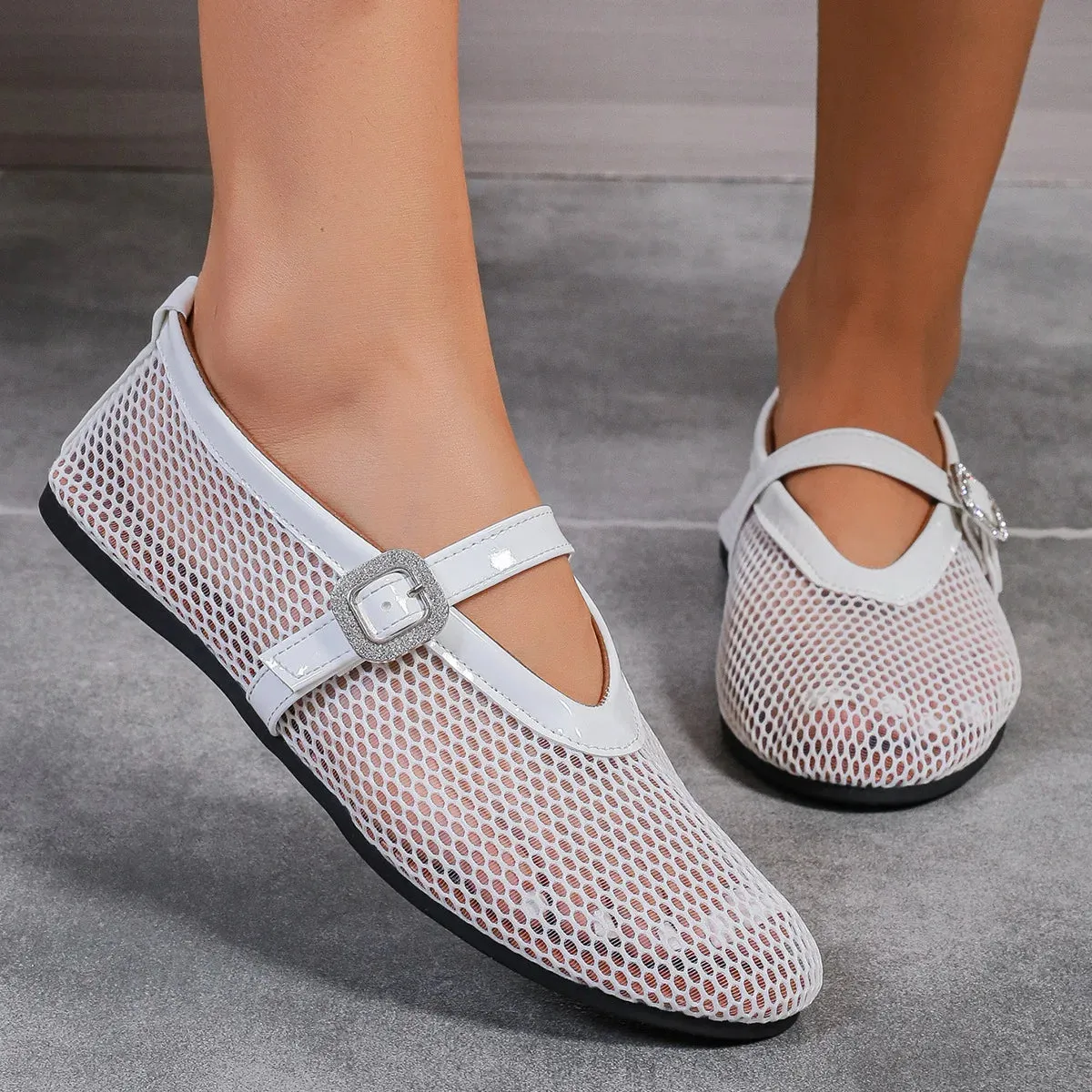 Mila Mesh Ballet Flats