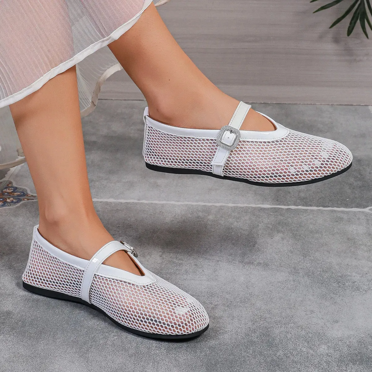 Mila Mesh Ballet Flats