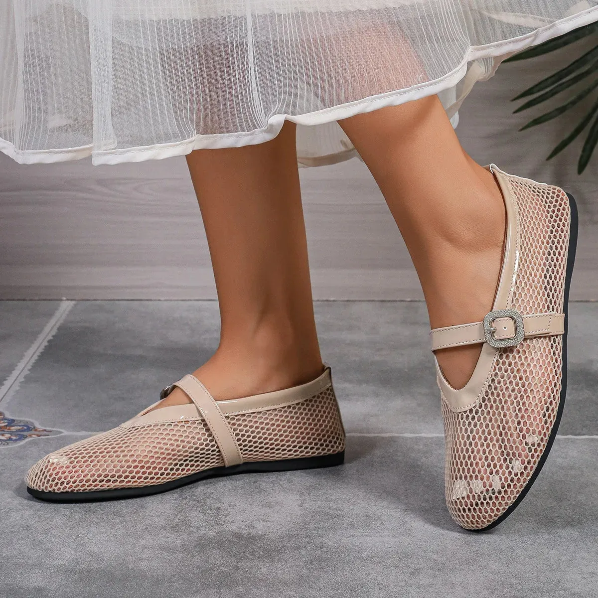 Mila Mesh Ballet Flats