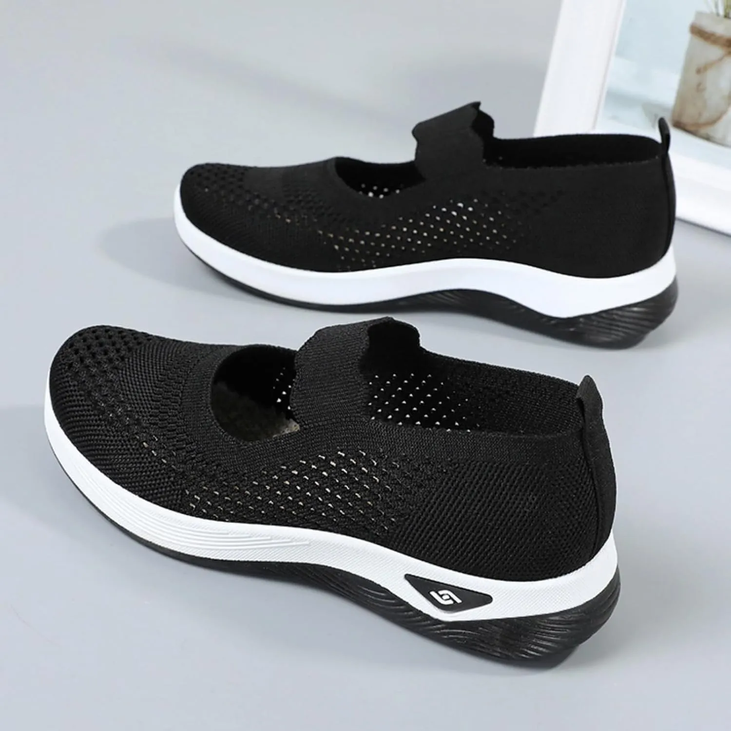 Mmoneyake Orthopedic Shoes for Women Walking Shoe Orthopedic Breathable Soft Shoes Diabetic Foam Shoe Hands Free Slip On Sneakers with Arch Support Indoor Outdoor Casual Sneakers