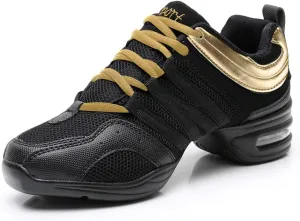 Modern Dance Shoes Women Air Cushion Sole Walking Shoes Ballroom Jazz Hip hop Practice Sneakers Dance Shoes, Model LYX-729