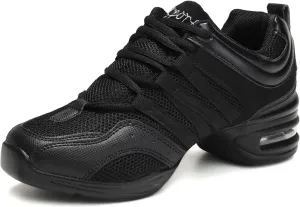 Modern Dance Shoes Women Air Cushion Sole Walking Shoes Ballroom Jazz Hip hop Practice Sneakers Dance Shoes, Model LYX-729