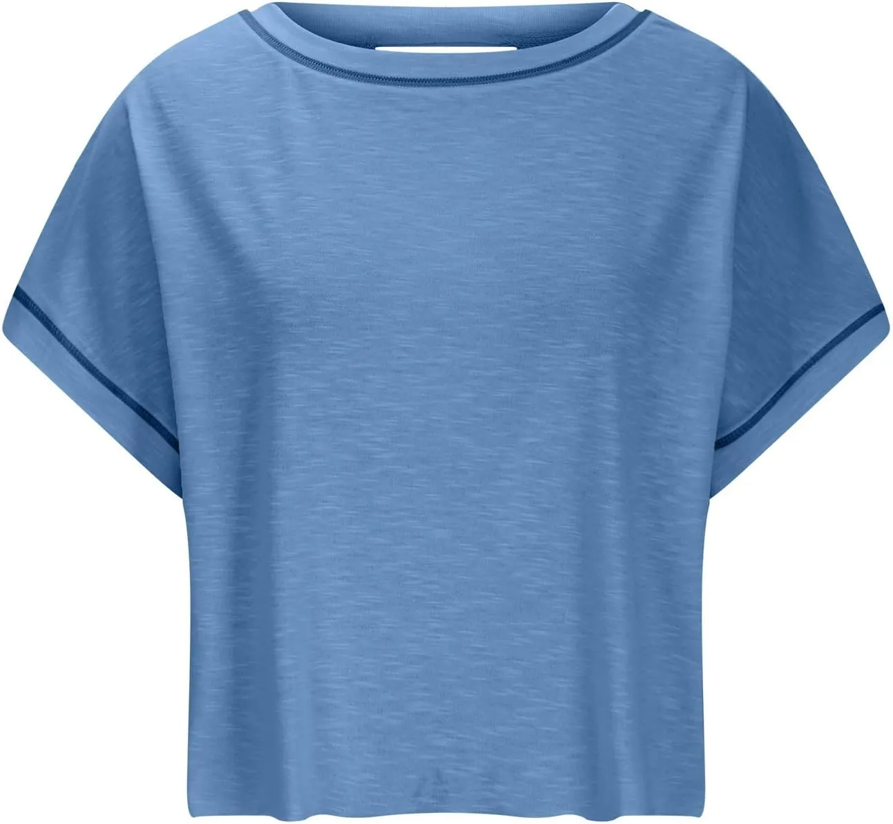 Open Back Tops for Women Backless Workout Short Sleeve Shirts Gym Yoga Athletic Tshirt 2025 Slouchy Crop Running Tees