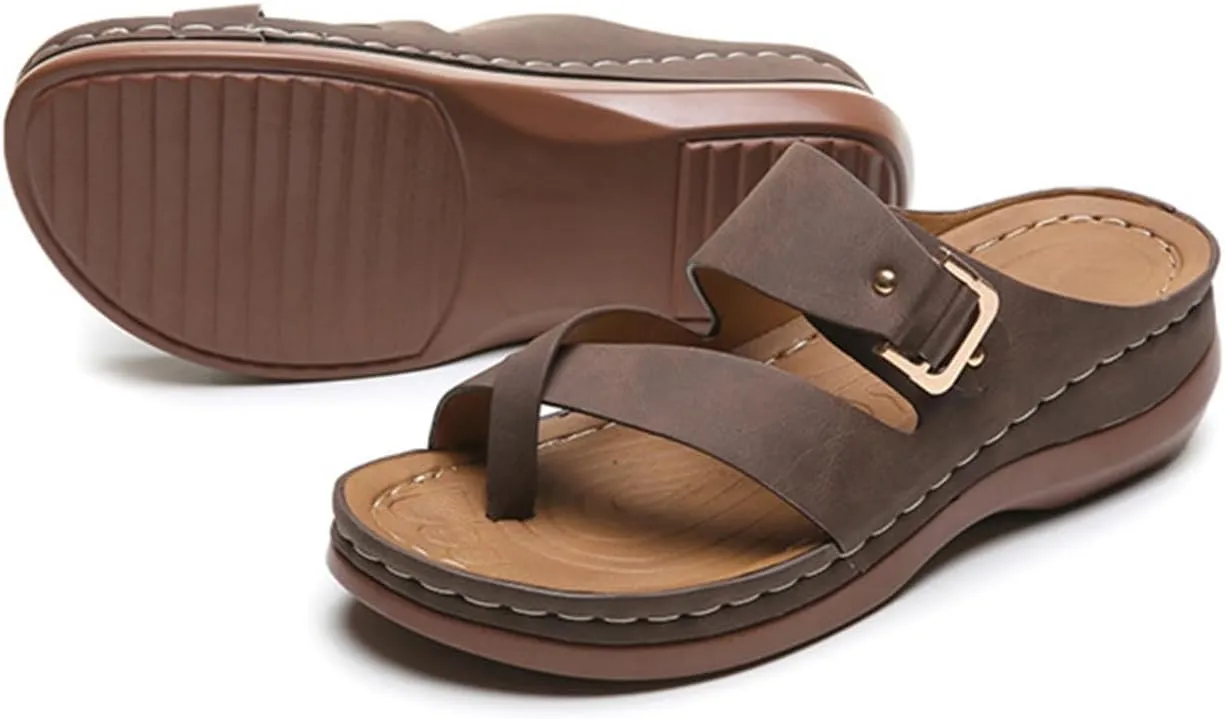 Orthopedic Sandals for Women Comfortable Breathable Hollow Mesh Flip Flops Dressy Casual Splicing Walking Shoes