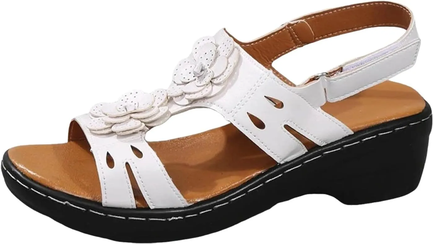 Orthopedic Sandals for Women, Women Platform Sandals Casual Summer Beach Flip Flops Sandals Breathable Wedge Sandals Shoes