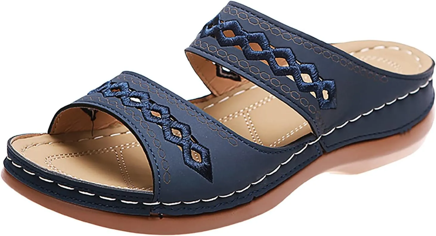Orthopedic Sandals Women Wide Orthotic Wide Foot Flip Flops Soft Sandals for Women Orthotic Womens Arch Support Sandals Black Wide Comfortable Gold Sandals Heels for Women Dressy Wide Width