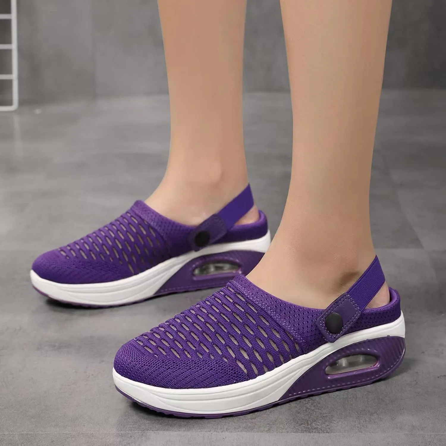 Orthopedic Slippers for Women Lightweight Soft Mules Slip on Walking Shoes 2024 New Mules Clogs Breathable Sneakers Sandals