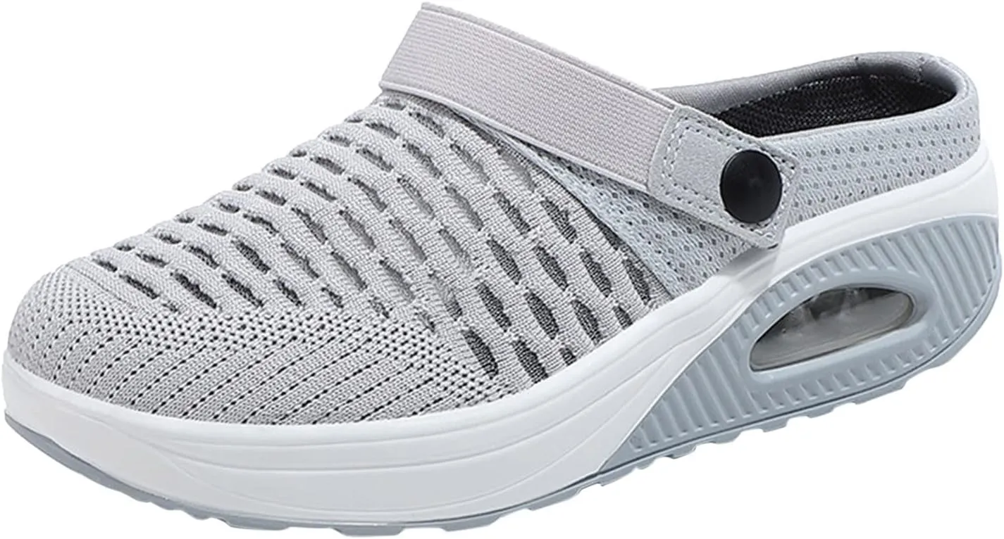 Orthopedic Slippers for Women Lightweight Soft Mules Slip on Walking Shoes 2024 New Mules Clogs Breathable Sneakers Sandals