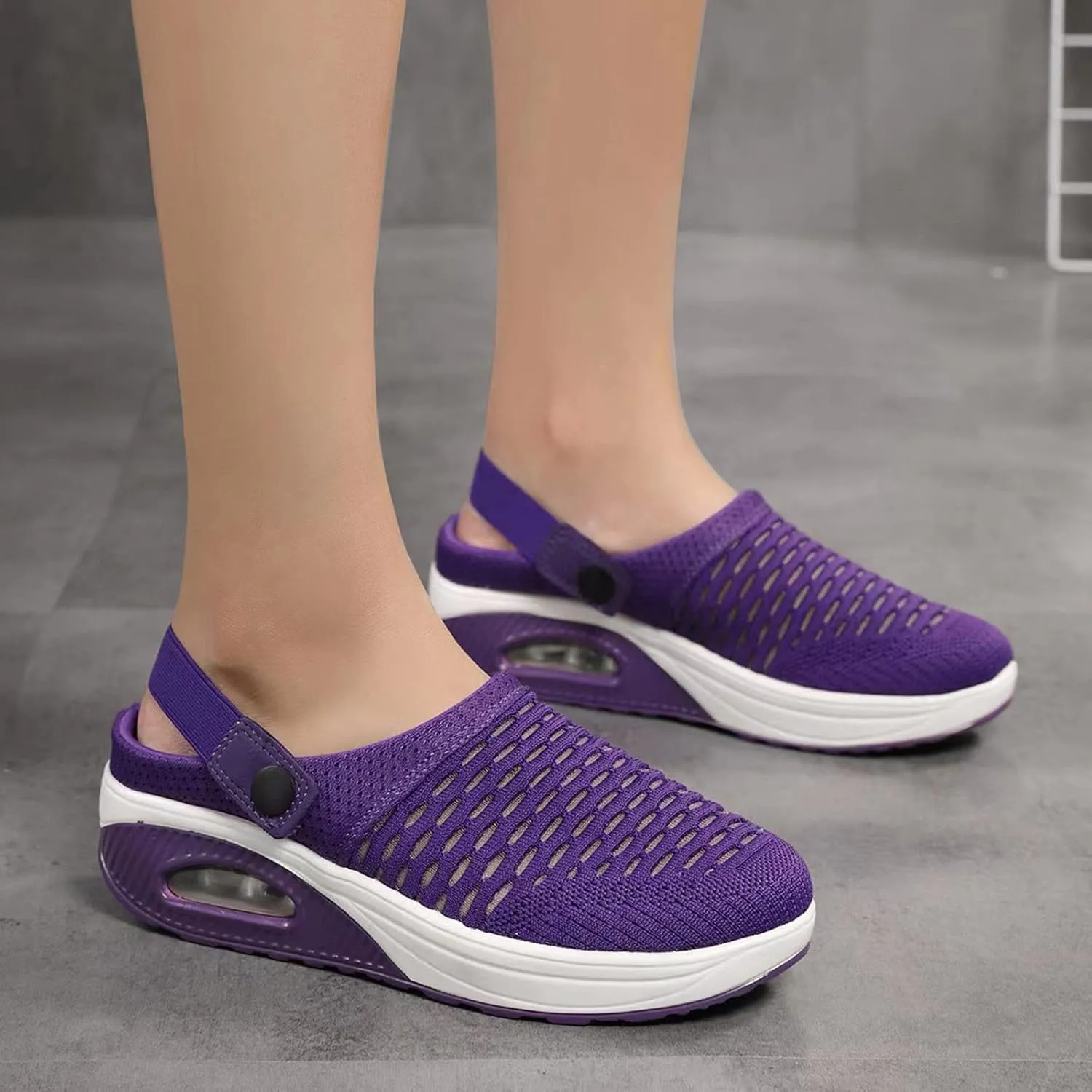 Orthopedic Slippers for Women Lightweight Soft Mules Slip on Walking Shoes 2024 New Mules Clogs Breathable Sneakers Sandals
