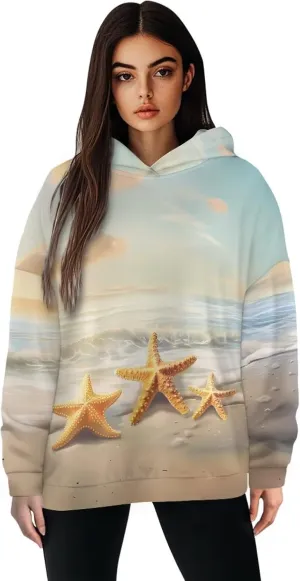 Poceacles Womens Hoodies Oversized Sweatshirts Loose Fit Long Sleeve Hooded Sweaters Pullover Hooded Sweatshirt Preppy Outfit