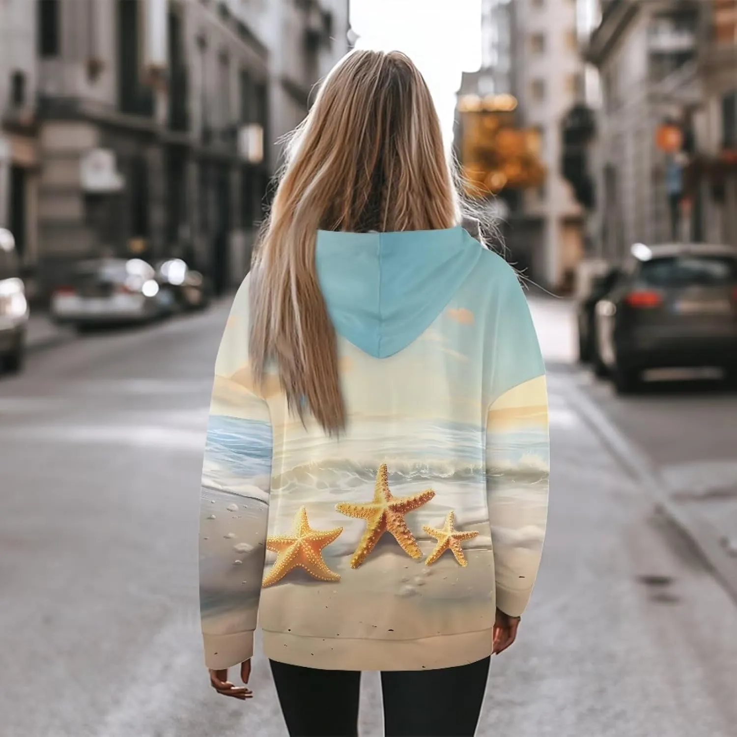 Poceacles Womens Hoodies Oversized Sweatshirts Loose Fit Long Sleeve Hooded Sweaters Pullover Hooded Sweatshirt Preppy Outfit