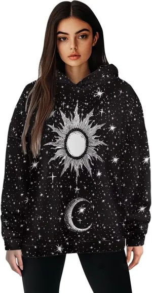 Poceacles Womens Hoodies Oversized Sweatshirts Loose Fit Long Sleeve Hooded Sweaters Pullover Hooded Sweatshirt Preppy Outfit