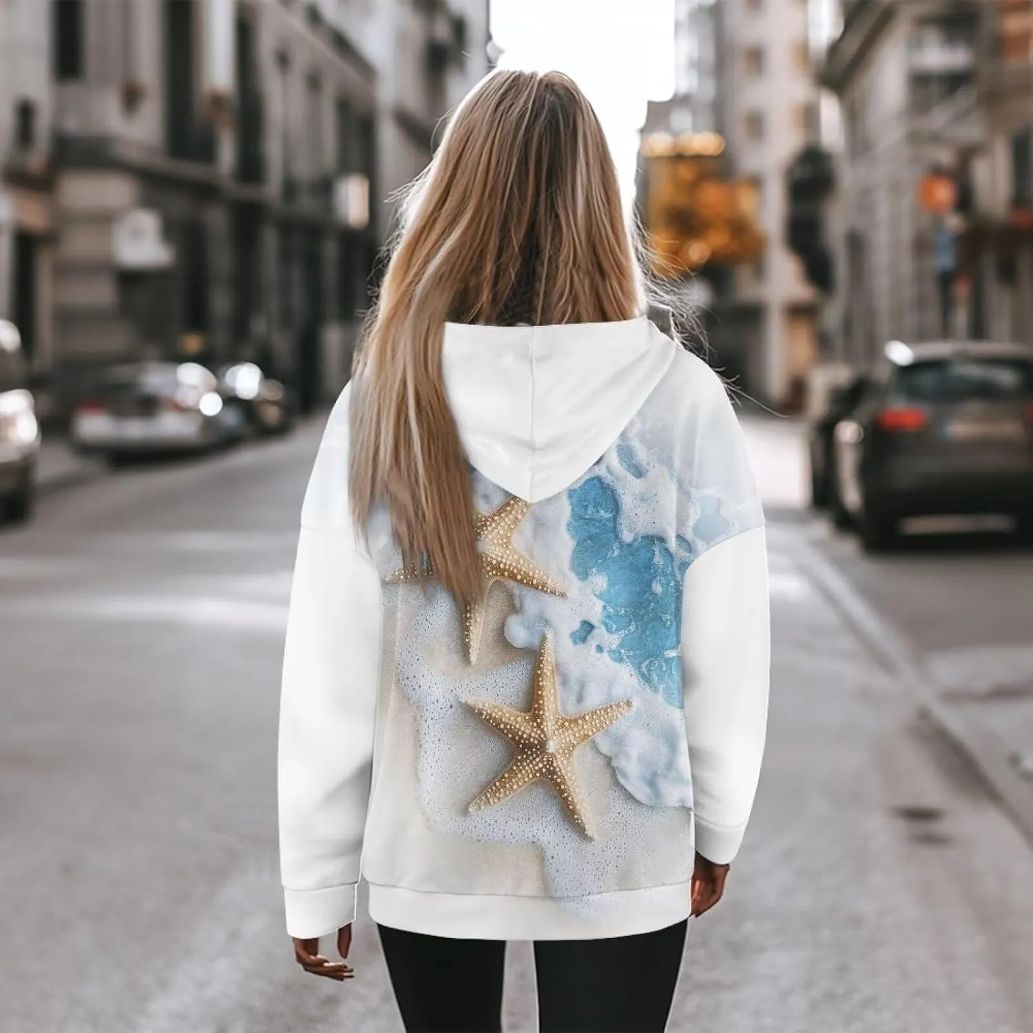 Poceacles Womens Hoodies Oversized Sweatshirts Loose Fit Long Sleeve Hooded Sweaters Pullover Hooded Sweatshirt Preppy Outfit