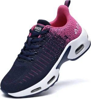 QAUPPE Womens Fashion Lightweight Air Sports Walking Sneakers Breathable Gym Jogging Running Tennis Shoes US 5.5-11 B(M)