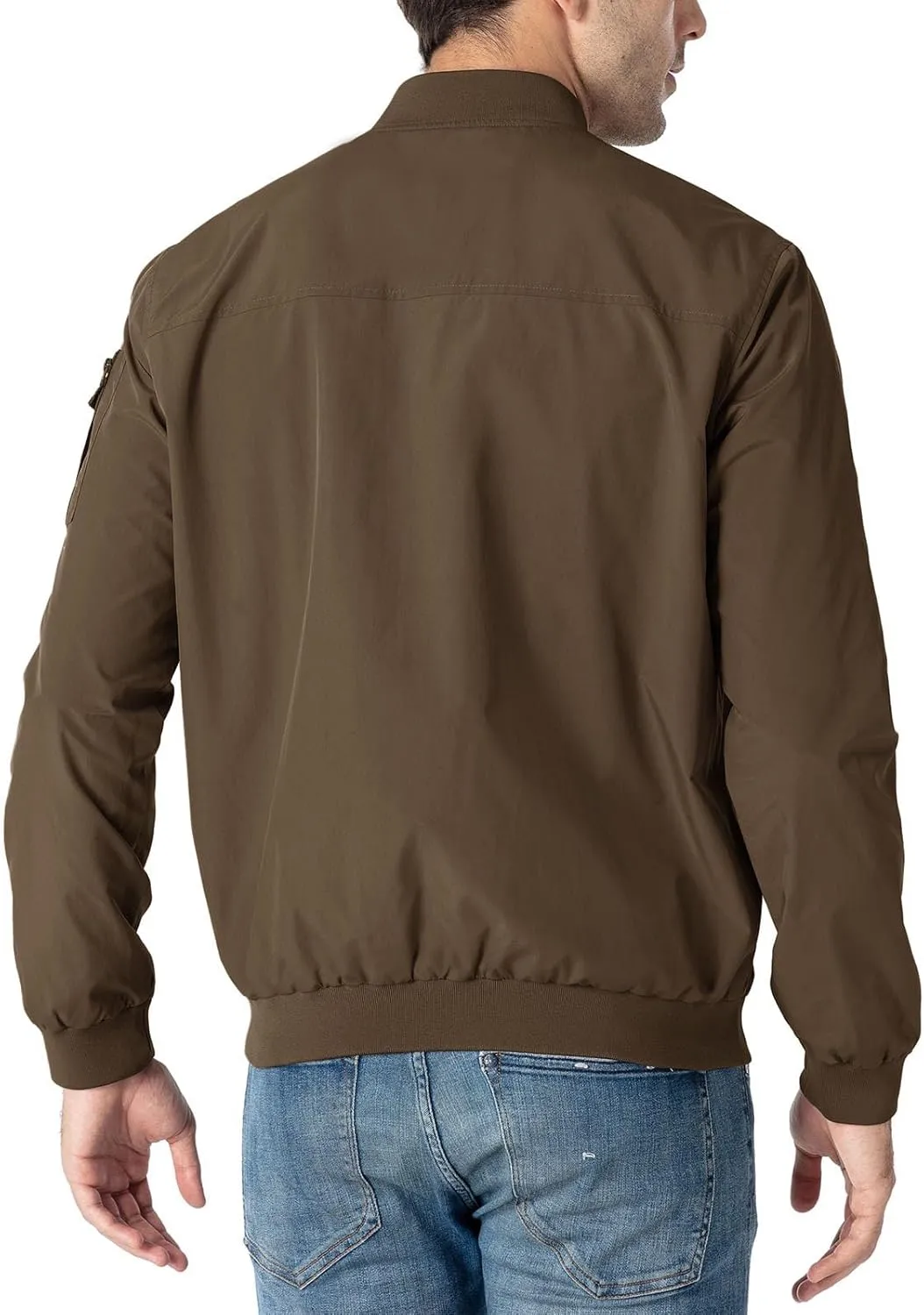 Rdruko Men's Lightweight Bomber Jacket Causal Fashion Stylish Windbreaker Light Jacket