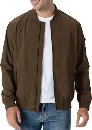 Rdruko Men's Lightweight Bomber Jacket Causal Fashion Stylish Windbreaker Light Jacket