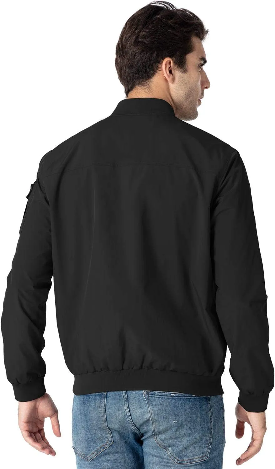 Rdruko Men's Lightweight Bomber Jacket Causal Fashion Stylish Windbreaker Light Jacket