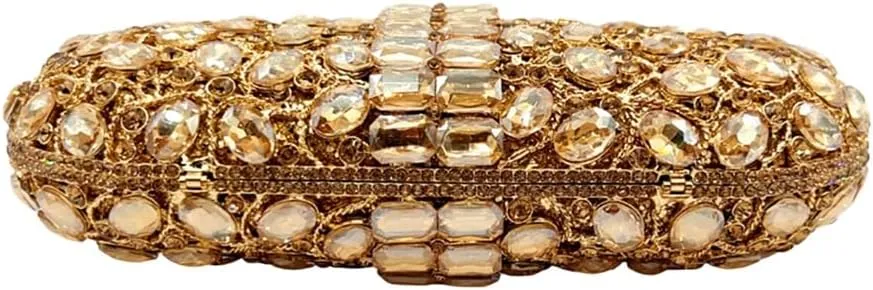 Rhinestone Pillow Evening Bag for Women Shinny Gemstone Clutch Purse Formal Occasion Handbag Wedding Purse