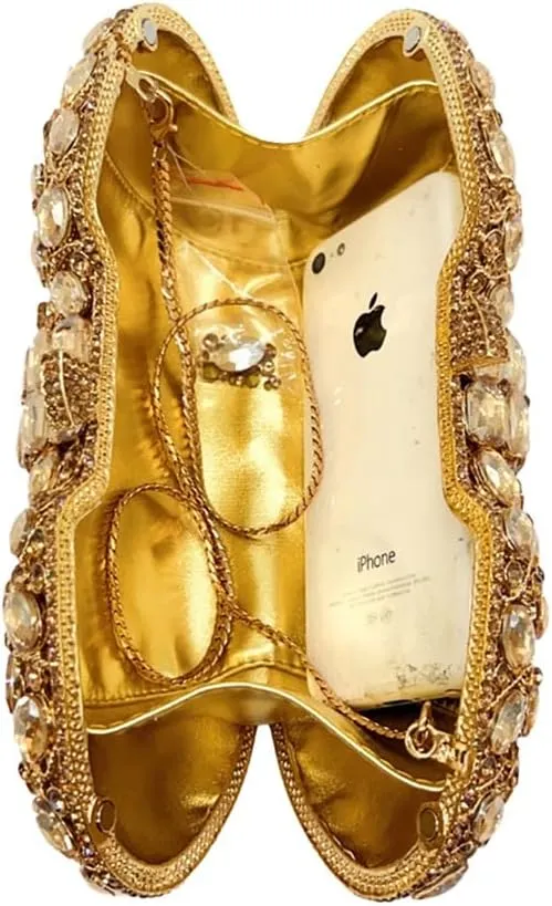 Rhinestone Pillow Evening Bag for Women Shinny Gemstone Clutch Purse Formal Occasion Handbag Wedding Purse