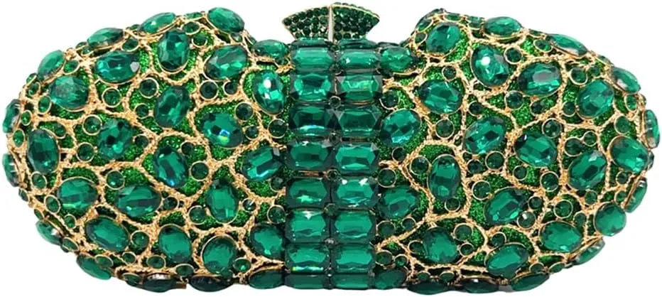 Rhinestone Pillow Evening Bag for Women Shinny Gemstone Clutch Purse Formal Occasion Handbag Wedding Purse