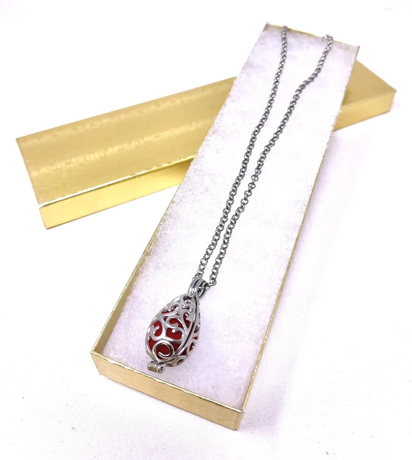 RJ Displays - 6 Pack Gold Foil Paper Cotton Filled Cardboard Watch, Necklace, Bracelet, Anklet Jewelry Gift box Size- (8.1" x 2,2" x 1")
