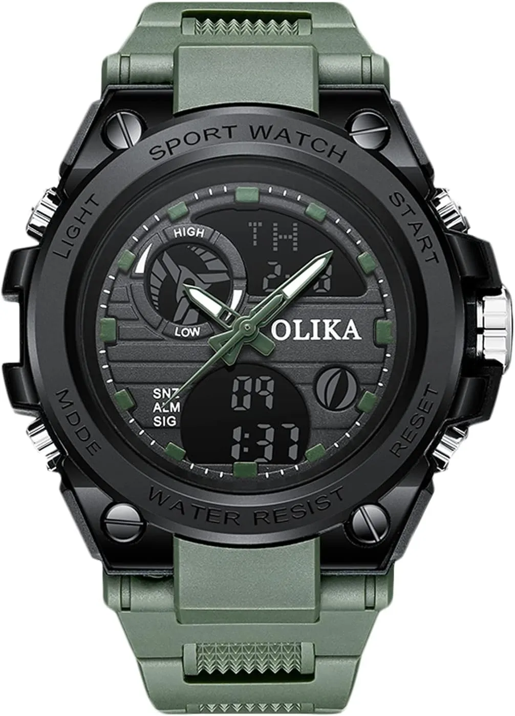RORIOS Mens Digital Sports Watch Multifunction Watch with Alarm Timer Military Watches Luminous Wristwatches for Boy Men