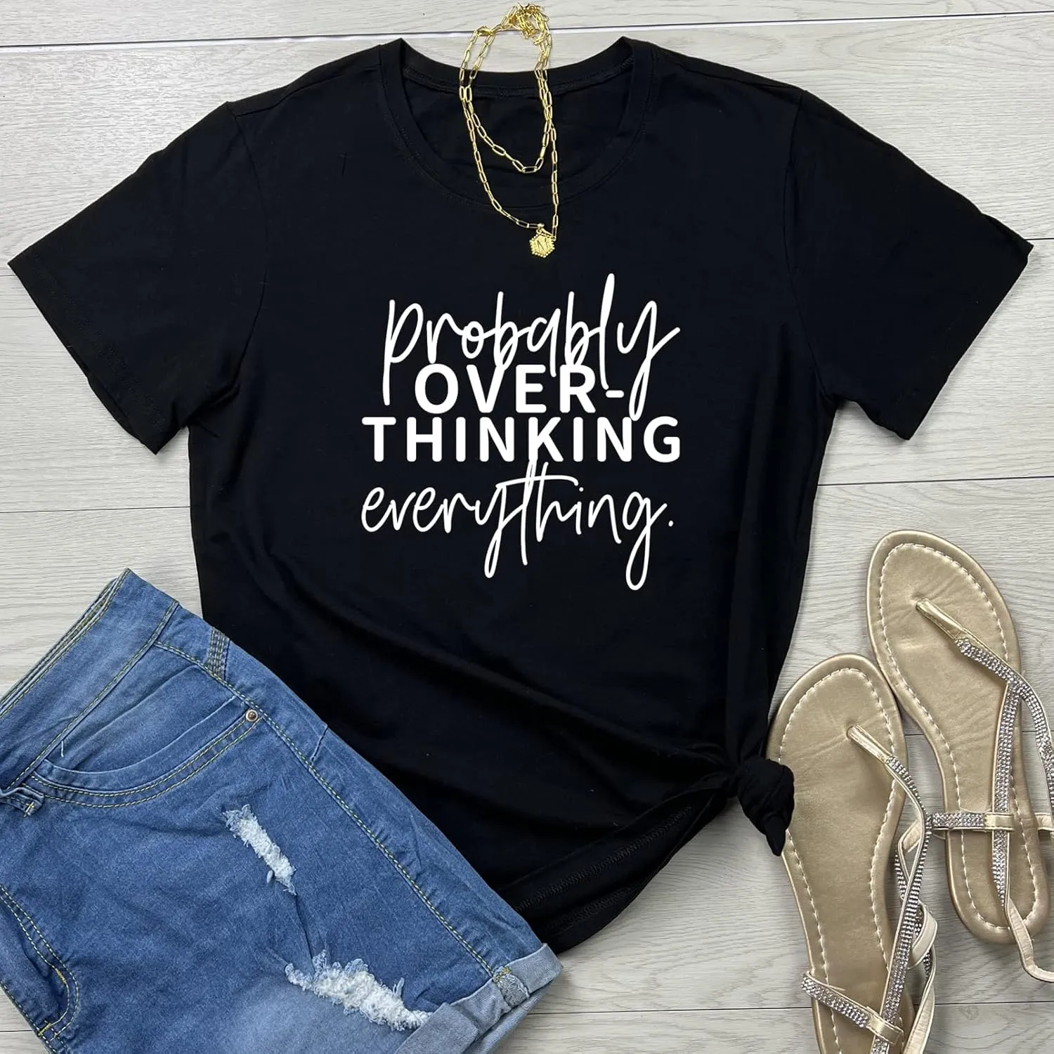 ROSEPARK Women Cotton Graphic Tshirts Cute Soft Tees