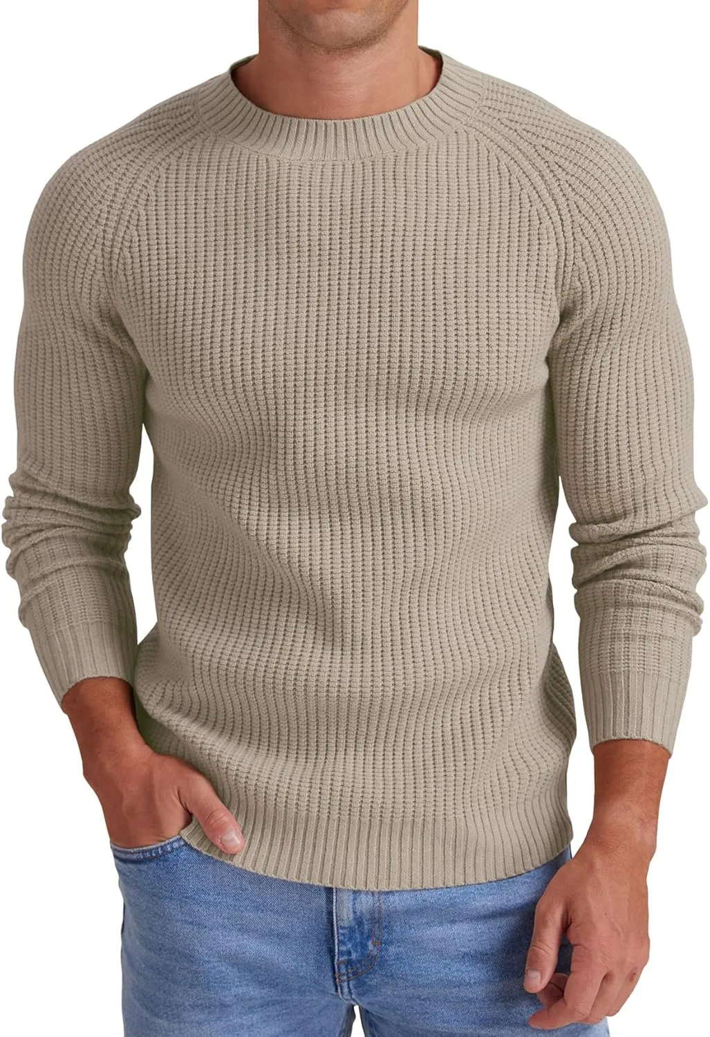 Sailwind Men's Crewneck Casual Sweater Structured Knit Soft Casual Pullover