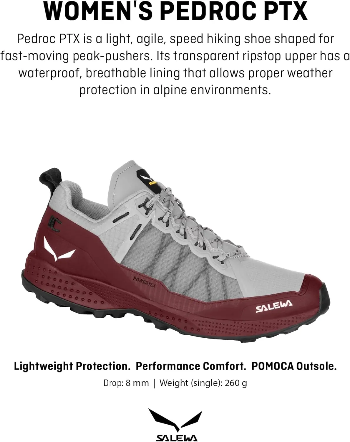 Salewa Women's Pedroc Powertex Waterproof Trekking & Hiking Shoe