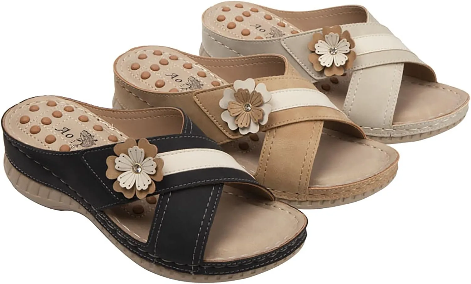 Sandalias OrtopDicas Para Mujer Para Hombre Cute Summer Sandals for Women Summer Shoes for Women 2024 White Summer Wedge Sandals Womens Retro Orthopedic Sneakers Size 7 Womens Dress Sandals Size 8