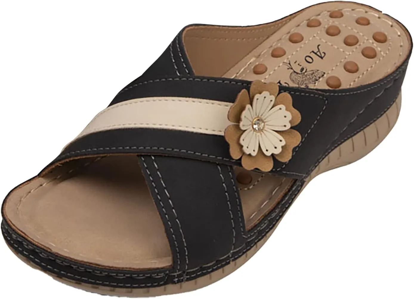 Sandalias OrtopDicas Para Mujer Para Hombre Cute Summer Sandals for Women Summer Shoes for Women 2024 White Summer Wedge Sandals Womens Retro Orthopedic Sneakers Size 7 Womens Dress Sandals Size 8
