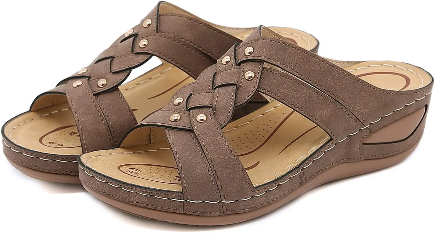 SBGMoSJ Orthopedic Shoes for Women Sandals Orthopedic Shoes Woman Walking Mens Orthopedic Slides Size 13 Womens Extra Wide Orthopedic Walking Shoes Size 11 Extra Wide Wide Feet Heels Womens Flip Flop