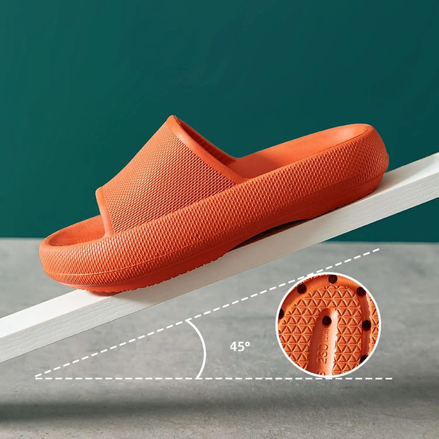 Shower Shoes Slippers with Arch Support for Women Non Slip Quick Drying Bathroom Slippers for Women Men