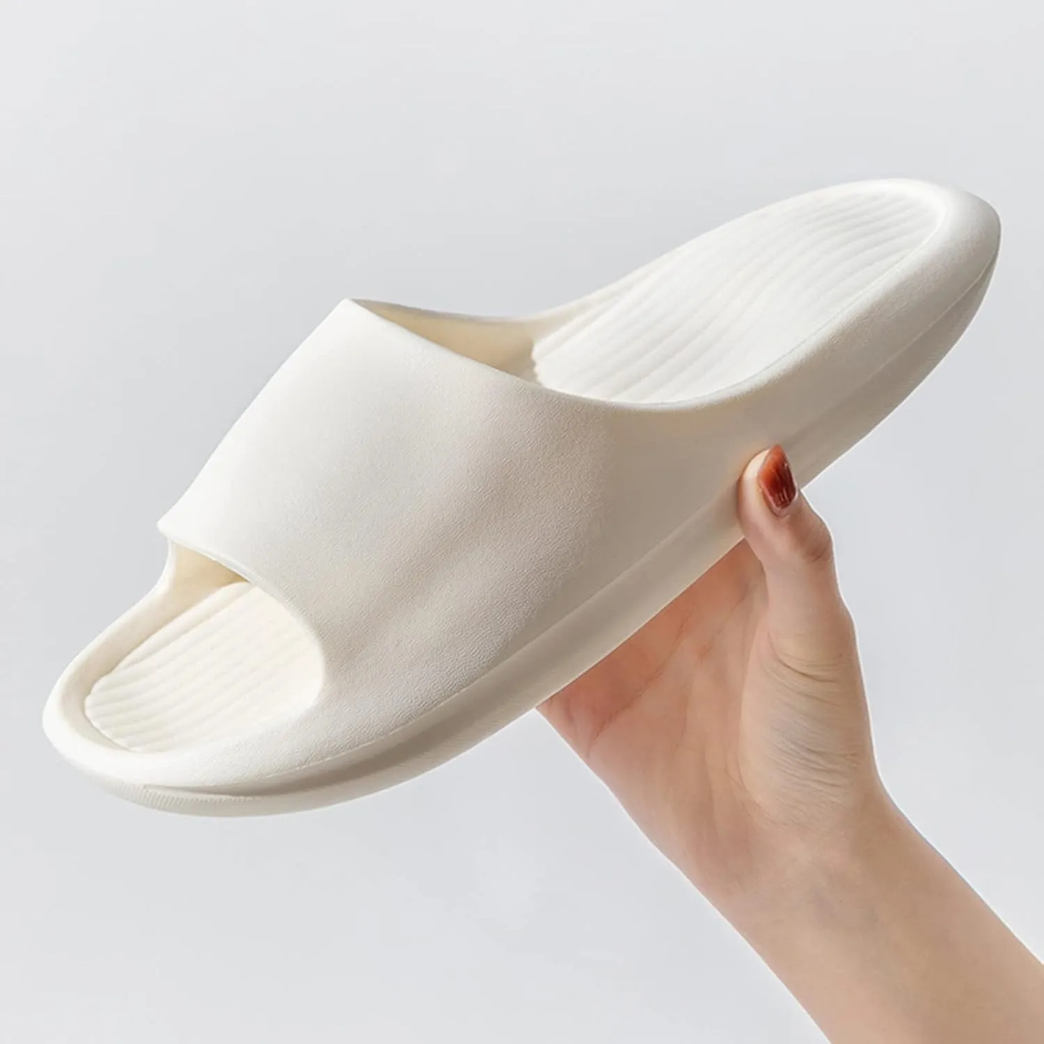 Shower Slippers Waterproof Flip Flops for Men Shower Shoes for Living Room Pool Beach Spa Public Showers