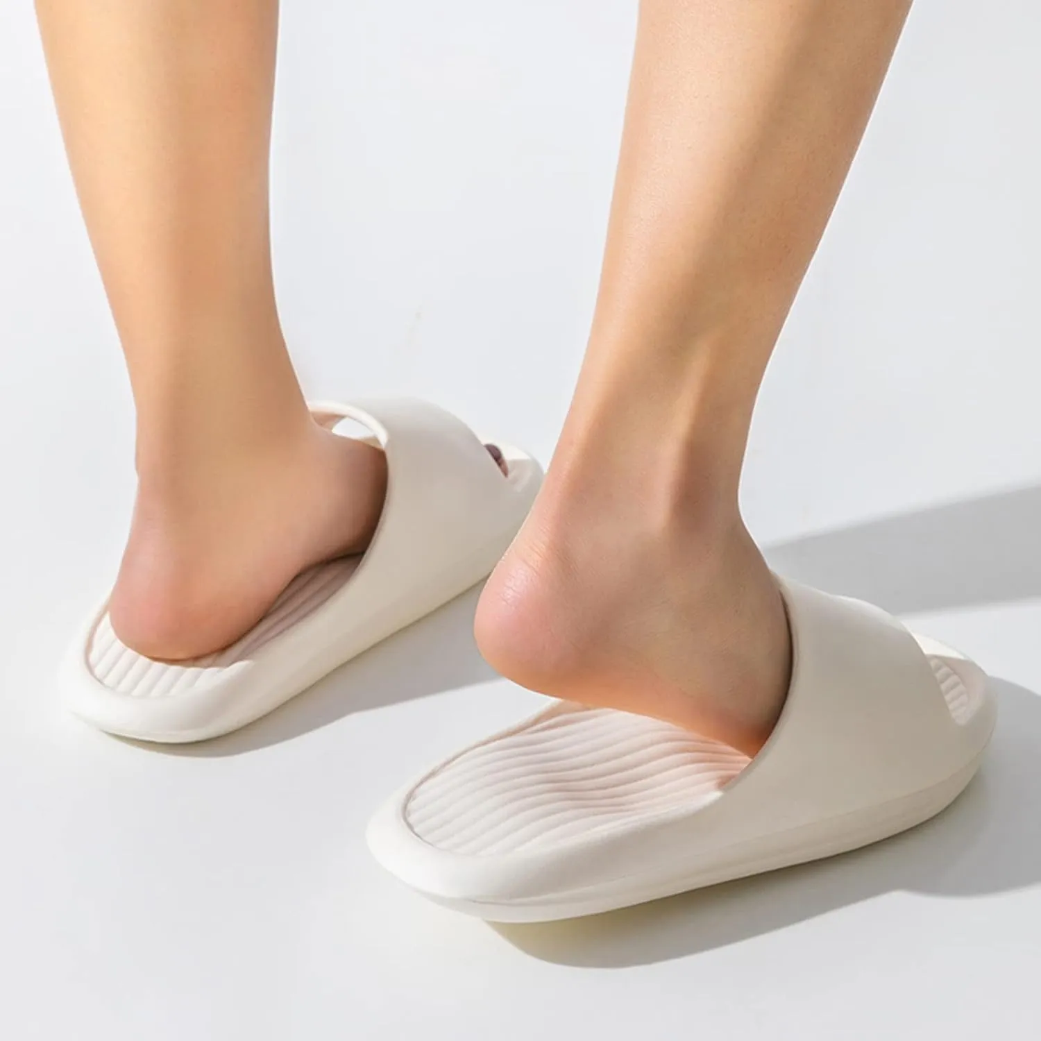 Shower Slippers Waterproof Flip Flops for Men Shower Shoes for Living Room Pool Beach Spa Public Showers