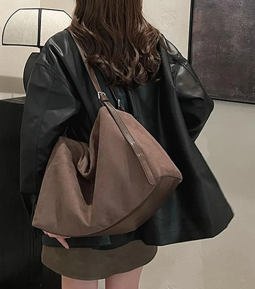 Slouchy Shoudler Bags for Women Soft Vegan Leather Crossbody Tote Purses Ladies Work Satchel Trendy Top Handle Handbag