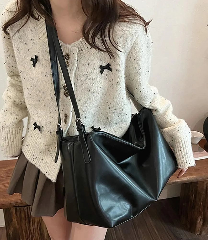 Slouchy Shoudler Bags for Women Soft Vegan Leather Crossbody Tote Purses Ladies Work Satchel Trendy Top Handle Handbag