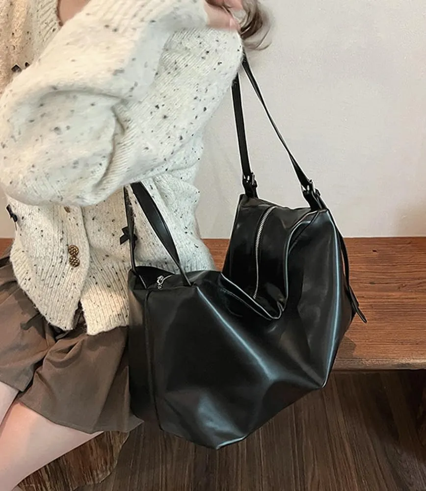 Slouchy Shoudler Bags for Women Soft Vegan Leather Crossbody Tote Purses Ladies Work Satchel Trendy Top Handle Handbag