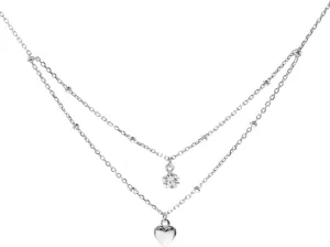SLUYNZ 925 Sterling Silver Layered Necklace Chain Star Choker Necklace for Women Teens Heart Choker Necklace