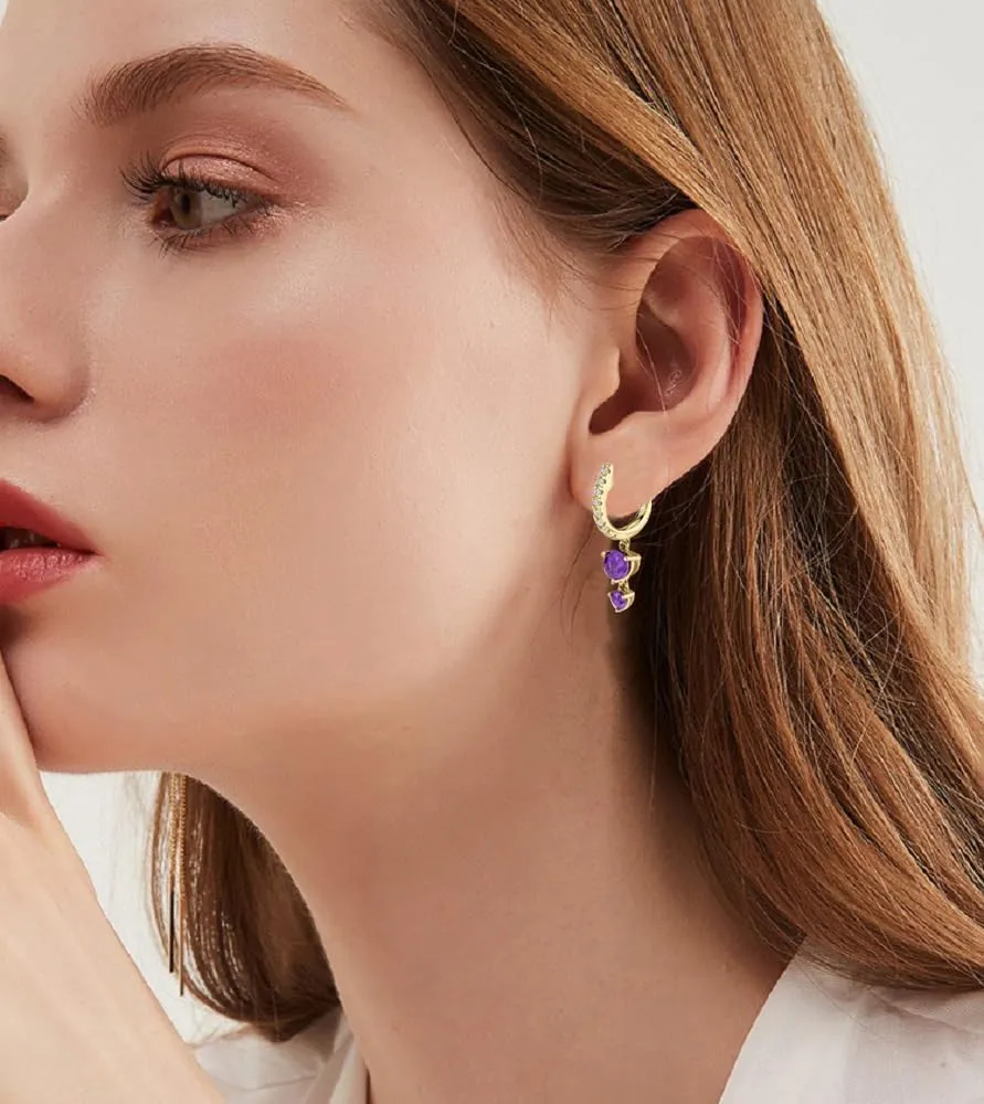 Small Gold Hoop Earrings 14K Gold Plated Huggie Hoop Earrings for Women 1 Pair Dangle Hoop Earrings Hypoallergenic Dainty Drop Gold Earrings Hoops for Women Girls Jewelry Gift