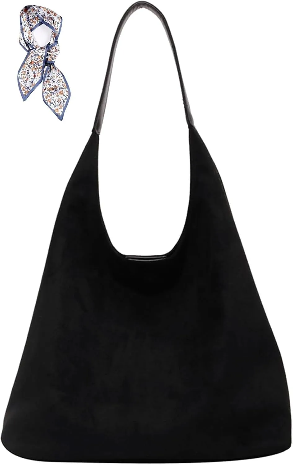 Suede Tote Bag For Women, Suede Purse Slouchy Bag, Shoulder Hobo Women'S Top Handle Handbags Work Leather Bag