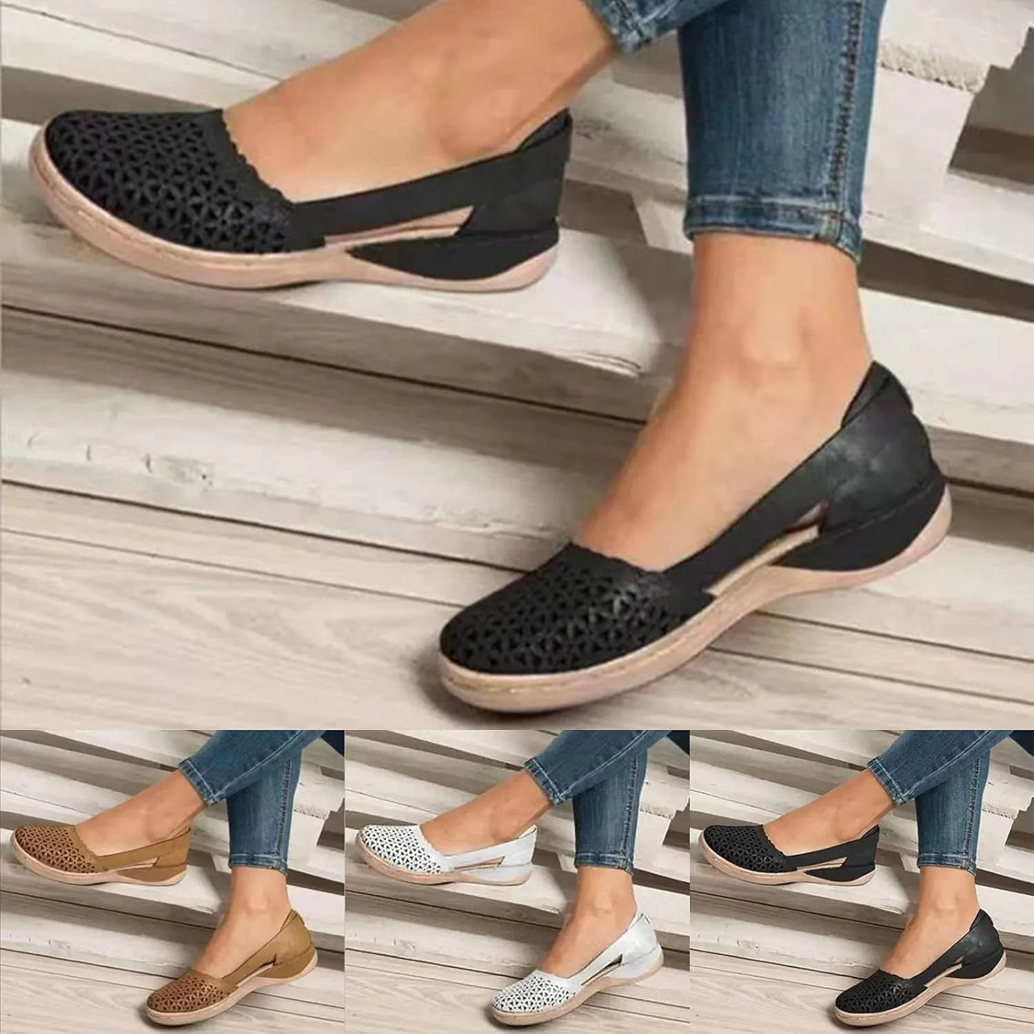 Summer Sandals for Women 2025, Women Dressy Comfortable Flat Sandals Closed Toe Fisherman Sandals with Arch Support